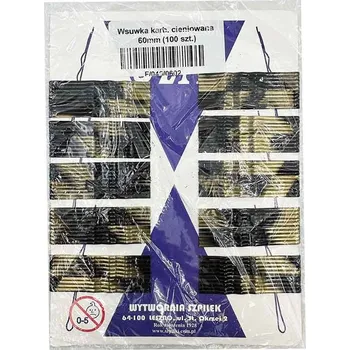 Waved ball-less hair grip - 60 mm 100 ks