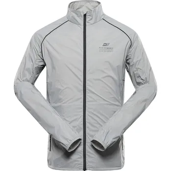 Pánská bunda Alpine Pro SPIN 2 ŠEDÁ PÁNSKÁ ULTRALEHKÁ BUNDA S ÚPRAVOU DWR M
