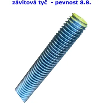Závitová tyč Závitová tyč - M27, délka 1000mm, tř. pevn. 8.8, DIN 976, Zn.