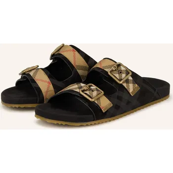 Pánské pantofle Burberry Pánské Pantofle Urchin, černá / béžová / tmavě šedá, 44