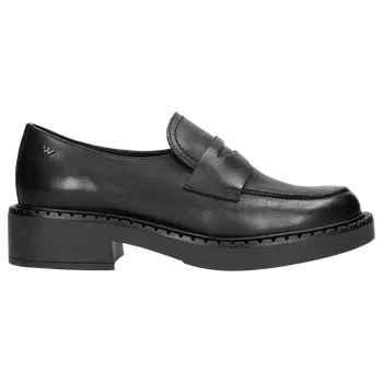 Dámské polobotky Černé Dámské Mokasíny Na Vyšší Podrážce Wojas 4618651 39