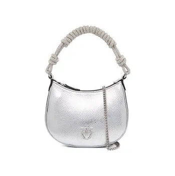 Kabelka PINKO Half Moon Baby C + Manico Al 25-26 PLTT 105913 A2WD Stříbrná OS