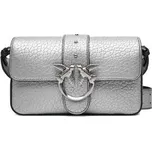 PINKO Kabelka Love One Mini Slouchy Fl AI 25-26 PLTT 104340 A2JT Stříbrná OS