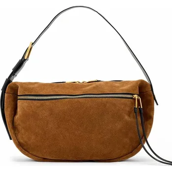 Kabelka Semišová kabelka AllSaints W568XD hnědá 82X, vel. ONE SIZE