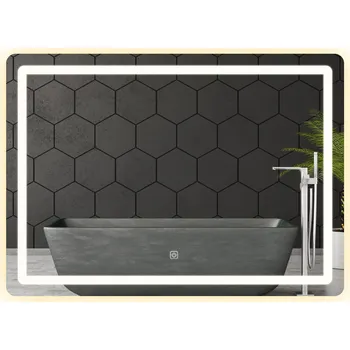 Dotykové zrcadlo s LED osvětlením COLOR 80x60 cm
