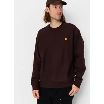 Pánská mikina Carhartt WIP American Script (palisander) L, hnědá