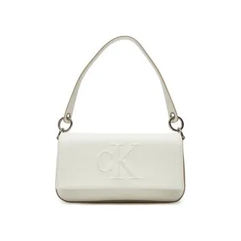 Kabelka Kabelka Calvin Klein Sculpted Flap Shoulder Pouch LV04K3148G Bílá OS
