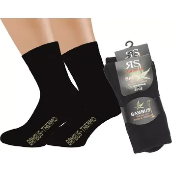 Dámské ponožky Bambusové termo ponožky RS 43057 černá velikost 39-42