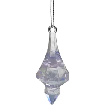 Vánoce Jemné křišťálové závěsné ozdoby 7,2 cm sada 5 ks Vánoční dekorace pro stromeček domácí výzdobu a slavnostní příležitosti