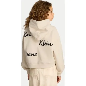 Pánská mikina Calvin Klein Jeans Mikina IG0IG02747 Béžová Regular Fit 14Y