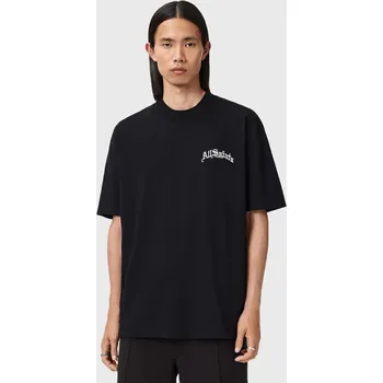 Pánské tričko Bavlněné tričko AllSaints DESCENT M044PD černá 99X, vel. M