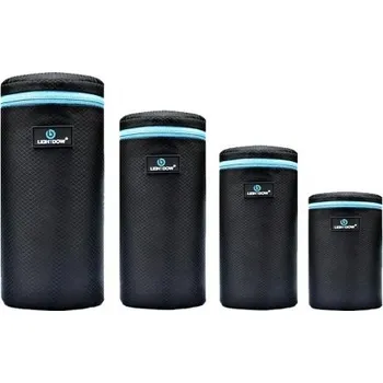 Selfie tyč Přenosné pouzdro na objektivy 4 ks Ochranná pouzdra pro DSLR fotoaparáty Canon Nikon Sony Pentax Fujifilm