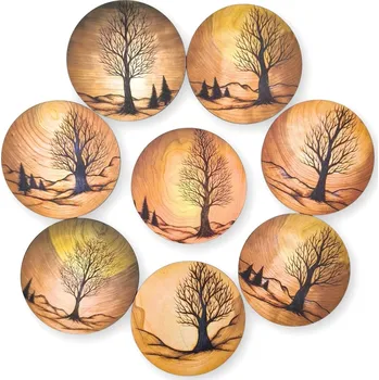 Žertovný předmět GRAVENO Podtácky s tajemným stromem života (8ks)