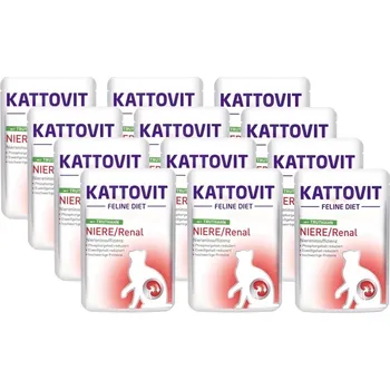 Krmivo pro kočku Kattovit Niere/Renal krůtí 12x85g sáček