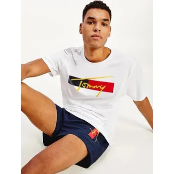 Pánské tričko Pánské triko Tommy Hilfiger UM0UM02115 bílá L