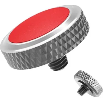 Selfie tyč Tlačítko spouště fotoaparátu Stříbrná barva pro Fujifilm X-T5 X-T4 X-T3 X-T30 X-E5 X-E3 X-PRO3 X100VI V červená