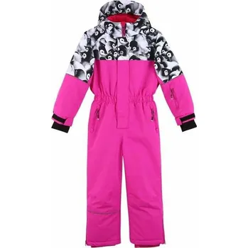 Dětská móda DÍVČÍ ZIMNÍ KOMBINÉZA RŮŽOVÁ DO SNĚHU ZIMA26 Barva: Růžová, Velikost: 92