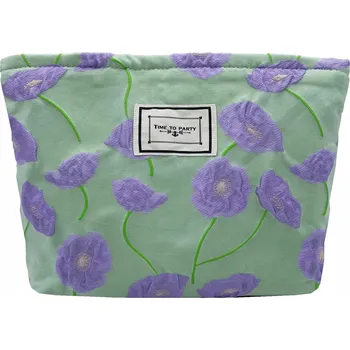 Kosmetická taška TORYTOE Cestovní Kosmetická Taška Organizér Fialové Květiny
