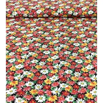 Bavlněná látka kopretiny barevné plátno 140cm | RTex