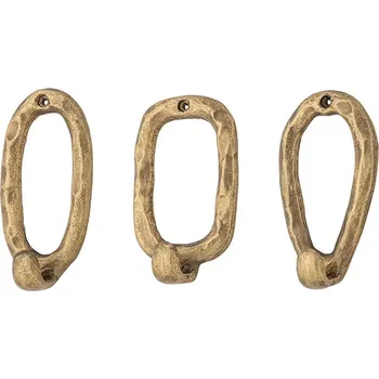 Věšák Nástěnný věšák Bloomingville Cias 3-pack 82064845 žlutá 18X