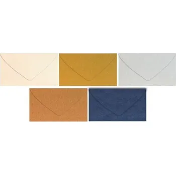 Obálka Dopisní obálka metallic DL 110x220mm - mix barev