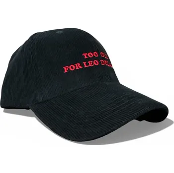 Kšiltovka DARK CAP - kšiltovka TOO OLD FOR LEO DICAPRIO / černá manšestr