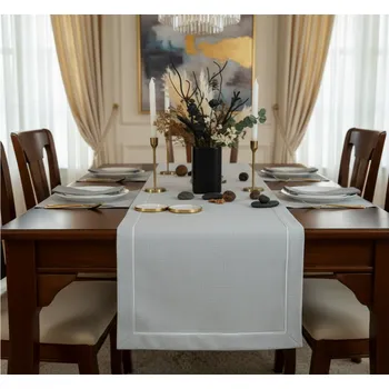 ubrus Dekorační ubrus - běhoun na stůl EDGAR šedá 40x160 cm Mybesthome