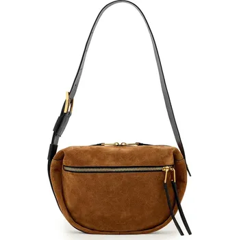 Kabelka Semišová kabelka AllSaints W566XD hnědá 82X, vel. ONE SIZE