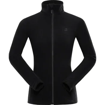 Dámská mikina Alpine Pro SIUSA 2 ČERNÁ DÁMSKÁ FLEECOVÁ MIKINA M