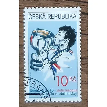 Sběratelství ČR 641 raz., MS v ledním hokeji, zlatá medaile, r. 2010