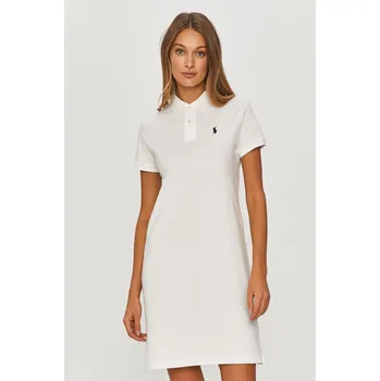 Dámské šaty Šaty Polo Ralph Lauren 211799490017 bílá 00X, vel. M