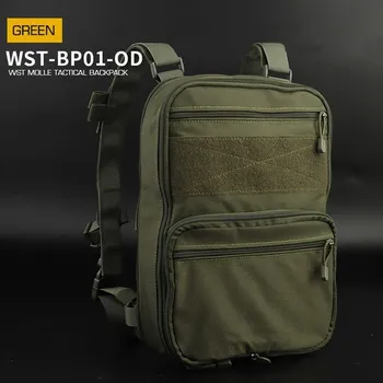 Wosport WST taktický MOLLE batoh FLAT PACK - Zelená