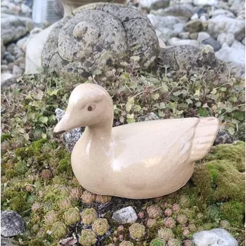 Keramická kačenka - dekorace Barva: Béžová