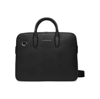 Příslušenství pro notebook Brašna na notebook Tommy Hilfiger Th Business Leather Computer Bag AM0AM13642 Černá OS