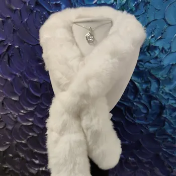 Šála Giori Milano Šála zimní kožešinová bílá Giori Milano