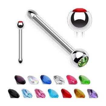 Piercing Šperky4U Piercing do nosu, červená barva - N01059-R