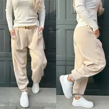 Dámské kalhoty Máslové kalhoty HERDY Barva: Béžová