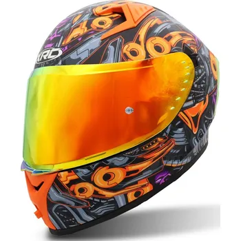 Helma na motorku XRC ROBOTTO orange vel. L