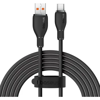 Náhradní díl pro mobilní telefon BASEUS 132194 BASEUS PUDDING SERIES 100W Kabel USB-A / USB-C 2m černý