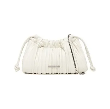 Kabelka Kabelka Calvin Klein Drawstring Plisse Conv Mini Cb P LV04F3077G Bílá OS