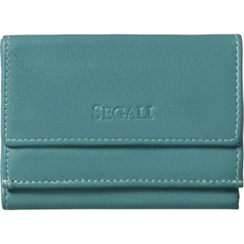 Peněženka SEGALI Dámská malá kožená peněženka SG-21756 emerald