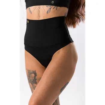 Dámské plavky GoldBee Plavky Stahovací Brazilky Black Barva: Black, Velikost: 6XL