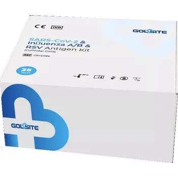 Diagnostický test GOLDSITE SARS-CoV-2 & Flu A/B& RSV Combo Antigen Test 25ks