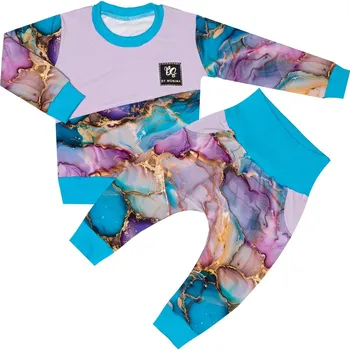 Tepláková souprava - Rozpité barvy (bez kapuce) - skladem Velikost: 86