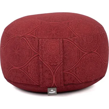 Polštář Bodhi Yoga Bodhi Maharaja Rondo meditační polštář 32 x 20 cm Barva: Dark Red, Náplň: Špalda