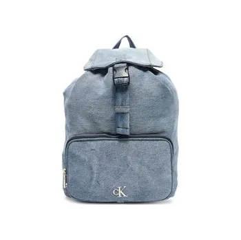 Městský batoh Batoh Calvin Klein Denim Luna Mini Flap Backpack LV04F3216G Světle modrá OS