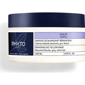 Vlasová regenerace PHYTO Purple Maska pro odbarvené blond, šedivé a bílé vlasy 200 ml