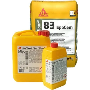 Stavební materiál Sika Sikafloor®-83 EpoCem® · Epoxidovo-cementová podlahová stěrka · 560kg (AB+20C)