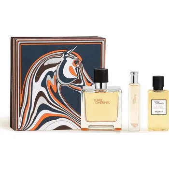 Tělová kosmetika Hermès Terre d’Hermès HERMÈS Terre d’Hermès parfém 75 ml + HERMÈS Terre d’Hermès parfém 15 ml + HERMÈS Terre d’Hermès sprchový gel 40 ml