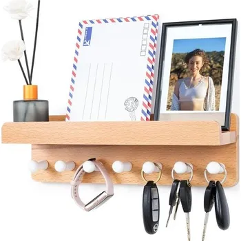 Věšák Věšák na klíče Qiannhee dřevěný